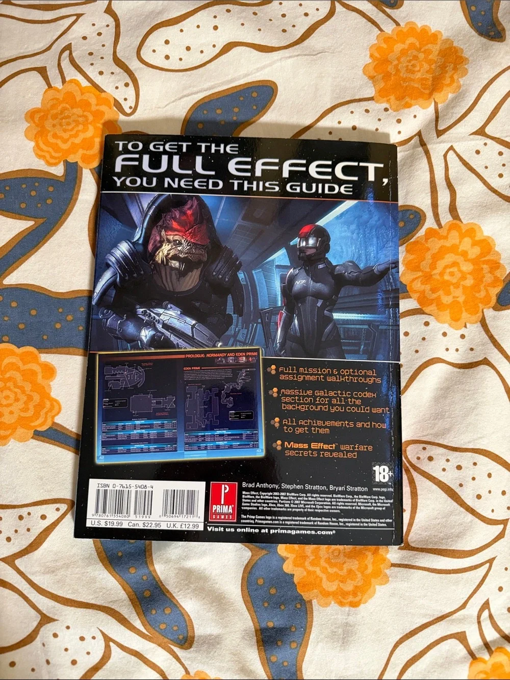 Mass Effect Official Game Guide - Bold Blue & Black Cover